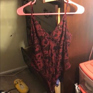 Forever 21 floral bodysuit size large